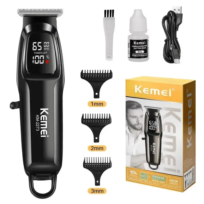 Kemei KM-2273 Professional Hair Clipper Cutting Machine Wireless Trimmer