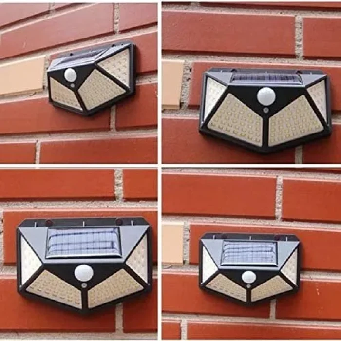 100 LED Smart Solar Motion Sensor Light – Waterproof Outdoor Wall Light for Home, Garden & Security (20W)