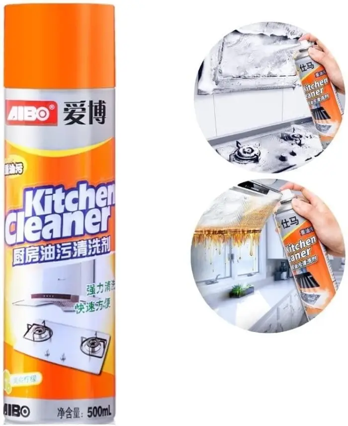 Kitchen Cleaner Spray | Foam Cleaning Spray 500ml - Oil & Stain Cleaner