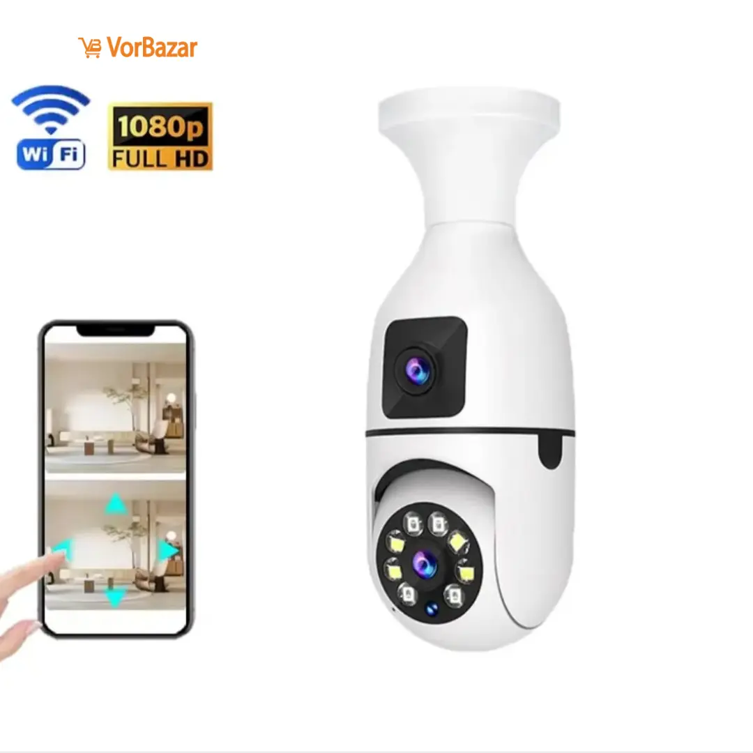 Dual Lens CCTV - 3+3 MP HD Wifi Smart Camera v380 pro