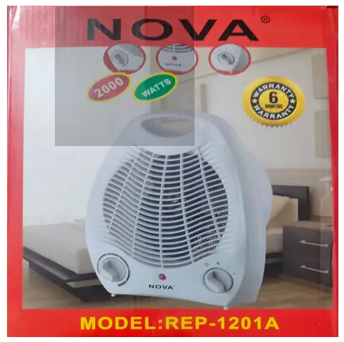 NOVA REP-1201A 2000W Electric Fan Room Heater