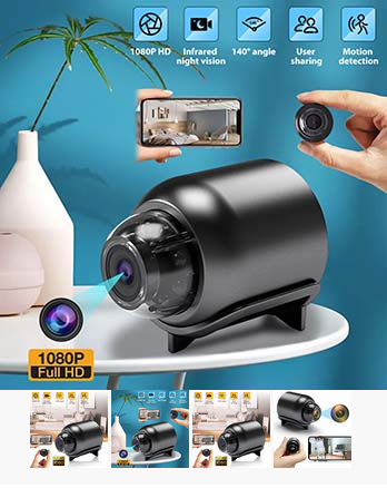 Rechargeable Mini Camera Wireless WiFi 1080P